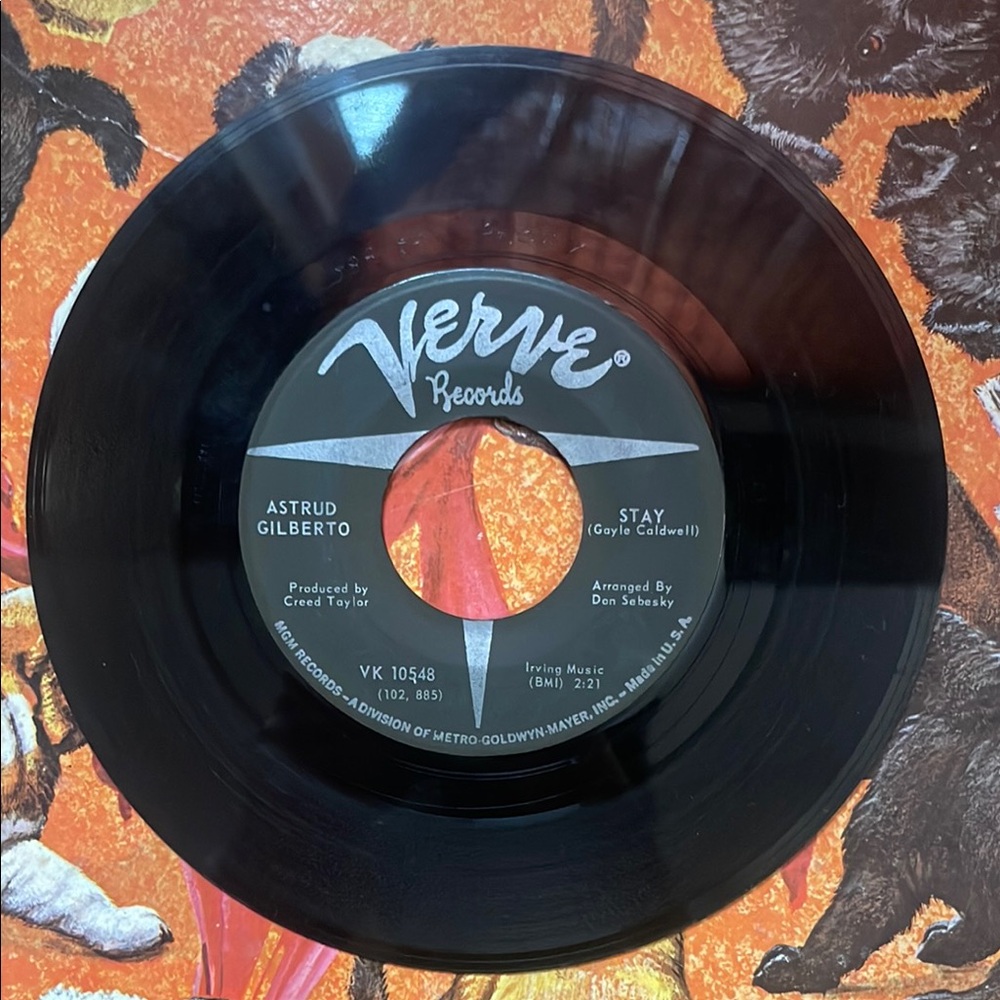 Verve Records Vinyl - Astrud Gilberto 45 rpm